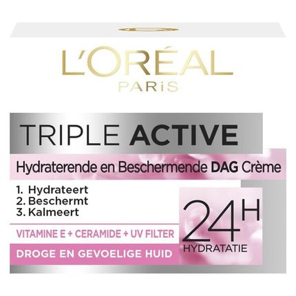 L'Oréal Paris Triple Active Dagcrème (50 ml) - van L'Oréal Paris - Nu verkrijgbaar bij Mijn Voordeelshop!