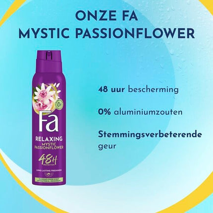 Fa Relaxing Mystic Passion Flower Deodorant Spray (150 ml)