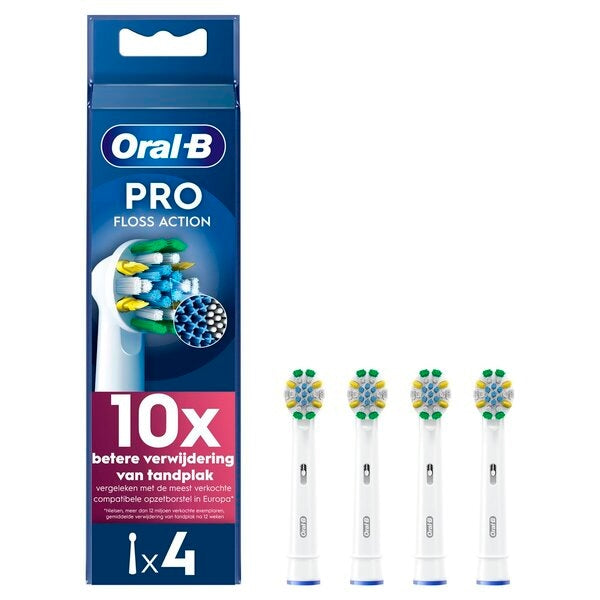 Oral-B Pro Floss Action Opzetborstels Wit (4 Stuks) - van Oral B - Nu verkrijgbaar bij Mijn Voordeelshop!