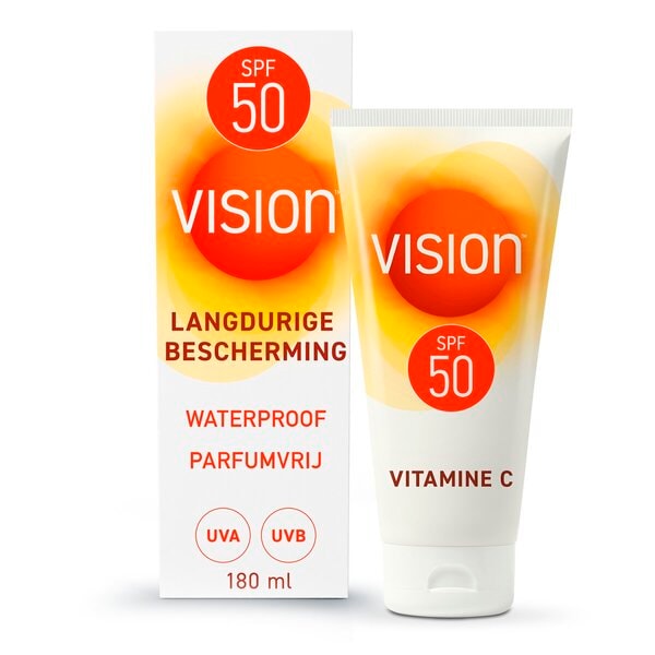 Vision SPF50 Zonnebrandlotion (180 ml) - van Vision - Nu verkrijgbaar bij Mijn Voordeelshop!