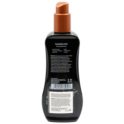 Australian Gold SPF30 Spray Gel met Bronzer (237 ml) - van Australian Gold - Nu verkrijgbaar bij Mijn Voordeelshop!