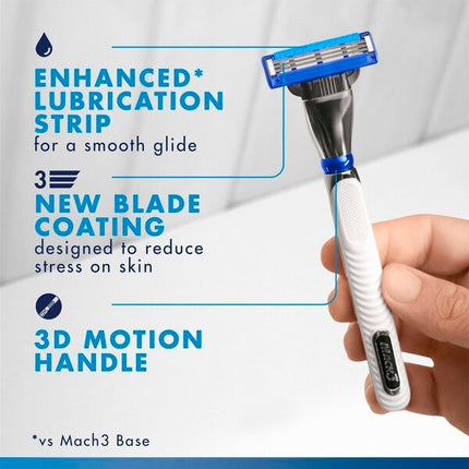 Gillette Mach3 Turbo Scheermesjes (5 st.) - van Gillette - Nu verkrijgbaar bij Mijn Voordeelshop!