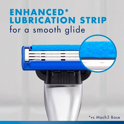 Gillette Mach3 Turbo Scheermesjes (5 st.) - van Gillette - Nu verkrijgbaar bij Mijn Voordeelshop!