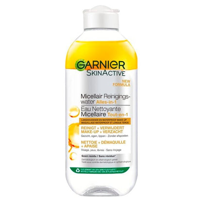 Garnier SkinActive Micellair Reinigingswater voor Langhoudende en Waterproof Make-Up (400ml) - van Garnier - Nu verkrijgbaar bij Mijn Voordeelshop!