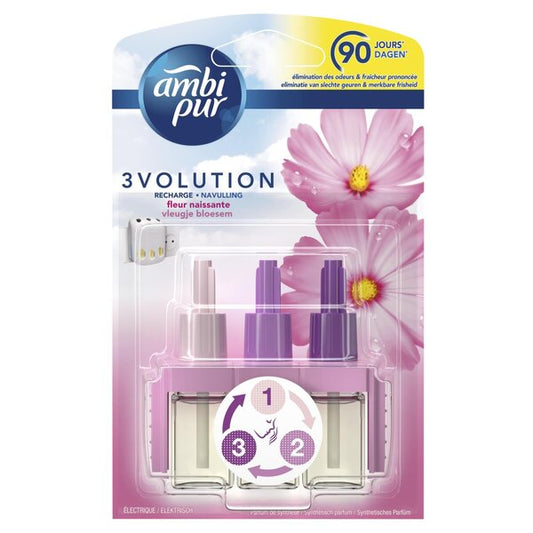 Ambi Pur 3Volution Vleugje Bloesem Elektrische Luchtverfrisser Navulling (20ml) 1 Stuk - van Ambi Pur - Nu verkrijgbaar bij Mijn Voordeelshop!