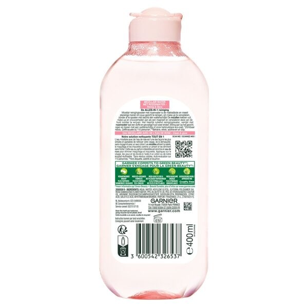 Garnier SkinActive Micellair Reinigingswater met Rozenwater (400 ml) - van Garnier - Nu verkrijgbaar bij Mijn Voordeelshop!