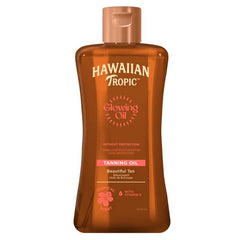 Hawaiian Tropic Glowing Oil Tanning Oil (200 ml) - van Hawaiian Tropic - Nu verkrijgbaar bij Mijn Voordeelshop!