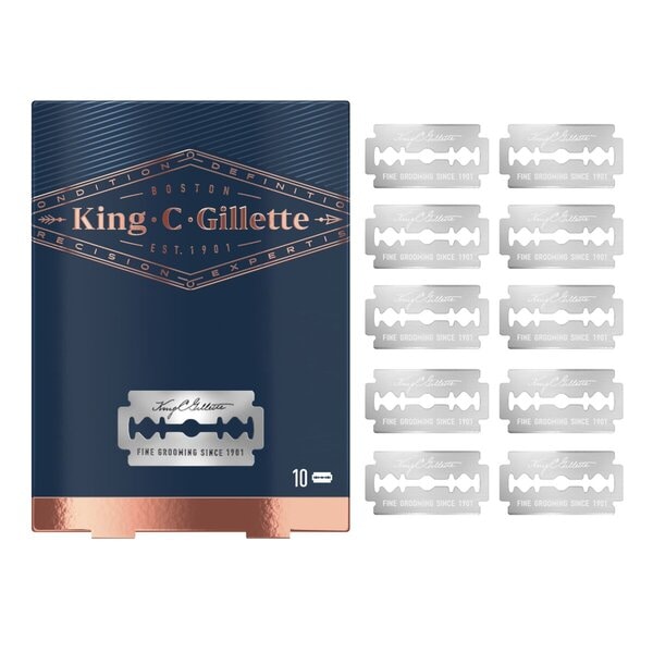 King C. Gillette Double Edge Razor Scheermesjes (10 Stuks)
