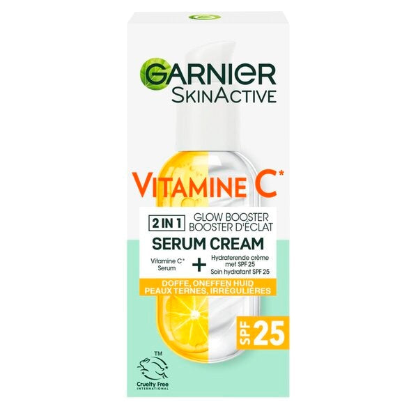 Garnier SkinActive Vitamine C Glow Booster Serum Cream (50 ml) - van Garnier - Nu verkrijgbaar bij Mijn Voordeelshop!