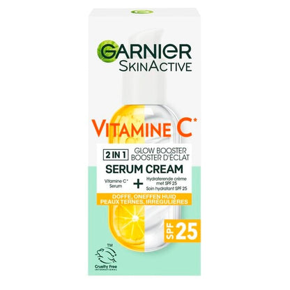 Garnier SkinActive Vitamine C Glow Booster Serum Cream (50 ml) - van Garnier - Nu verkrijgbaar bij Mijn Voordeelshop!