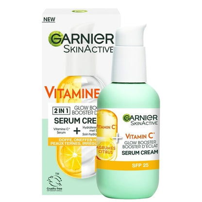 Garnier SkinActive Vitamine C Glow Booster Serum Cream (50 ml) - van Garnier - Nu verkrijgbaar bij Mijn Voordeelshop!