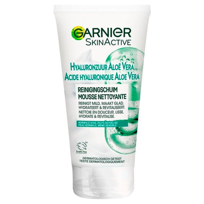 Garnier SkinActive Hyaluronzuur en Aloë Vera Reinigingsschuim (150 ml) - van Garnier - Nu verkrijgbaar bij Mijn Voordeelshop!