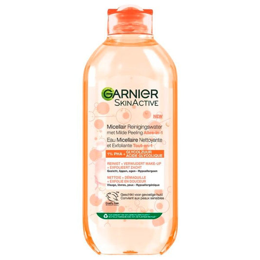 Garnier SkinActive Alles-in-1 Micellair Reinigingswater met Milde Peeling (400 ml) - van Garnier - Nu verkrijgbaar bij Mijn Voordeelshop!