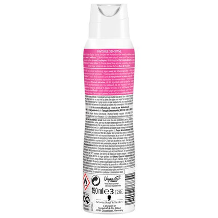 Fa Invisible Sensitive Antitranspirant Spray (150 ml) - van Fa - Nu verkrijgbaar bij Mijn Voordeelshop!