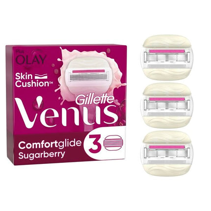 Gillette Venus Comfortglide Sugarberry Scheermesjes (3 Stuks) - van Gillette - Nu verkrijgbaar bij Mijn Voordeelshop!