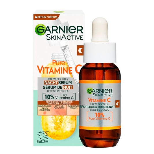 Garnier SkinActive 10% Pure Vitamine C Anti-Pigmentvlekken Nachtserum met Hyaluronzuur (30 ml) - van Garnier - Nu verkrijgbaar bij Mijn Voordeelshop!