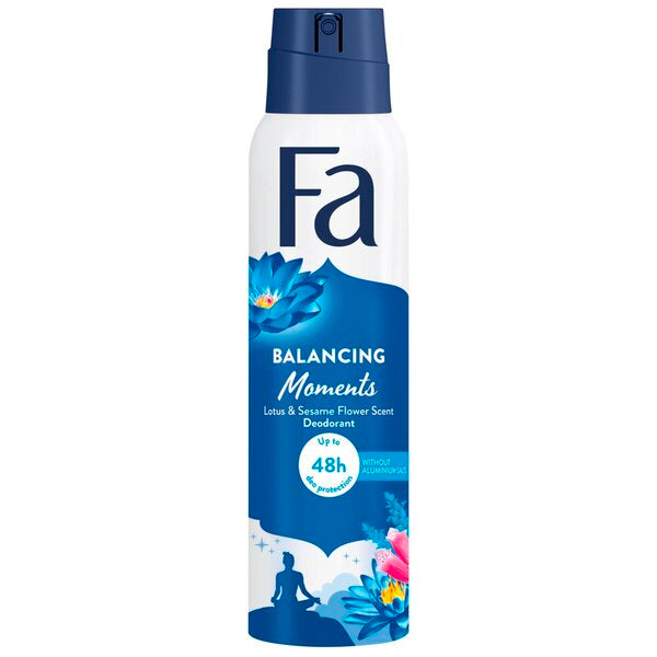 Fa Balancing Moments Lotus & Sesame Flower Deodorant (150 ml) - van Fa - Nu verkrijgbaar bij Mijn Voordeelshop!