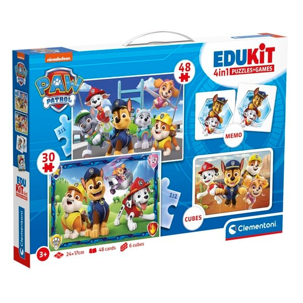 Clementoni Edukit 4-in-1 Paw Patrol Puzzelset - van Clementoni - Nu verkrijgbaar bij Mijn Voordeelshop!