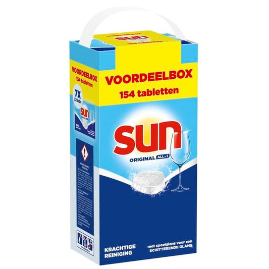 Sun Original All-in-1 Vaatwastabletten (154 Stuks) - van SUN - Nu verkrijgbaar bij Mijn Voordeelshop!