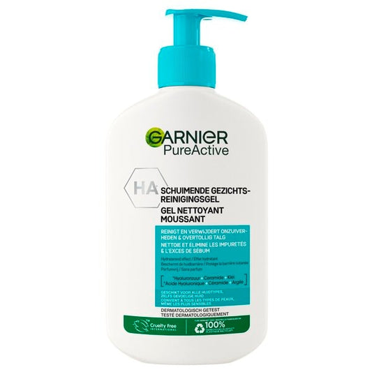 Garnier Pure Active Hydraterende Gezichtsreiniger (250 ml) - van Garnier - Nu verkrijgbaar bij Mijn Voordeelshop!