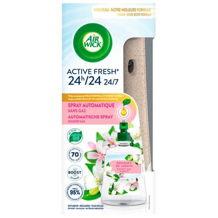 Air Wick Active Fresh Boeket Van Jasmijn Starterkit (228 ml) 1 Stuk - van Air Wick - Nu verkrijgbaar bij Mijn Voordeelshop!