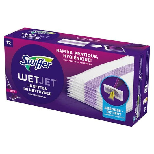 Swiffer Wetjet Absorberende Doekjes Navullingen (12 Stuks) 1 Doosje - van Swiffer - Nu verkrijgbaar bij Mijn Voordeelshop!