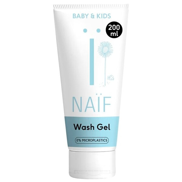 Naïf Baby & Kids Wash Gel (200 ml) - van Naif - Nu verkrijgbaar bij Mijn Voordeelshop!