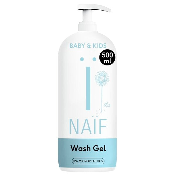 Naïf Baby & Kids Wash Gel (500 ml) - van Naif - Nu verkrijgbaar bij Mijn Voordeelshop!
