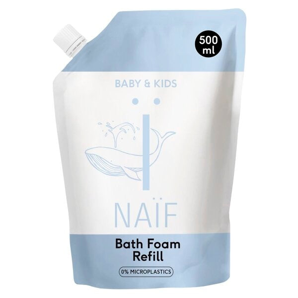 Naïf Baby & Kids Bath Foam Navulling (500 ml) - van Naif - Nu verkrijgbaar bij Mijn Voordeelshop!