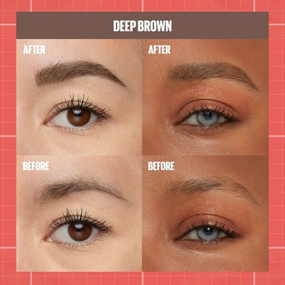 Maybelline New York Build-A-Brow 260 Deep Brown Wenkbrauwpotlood en -Gel (1 st.) - van Maybelline New York - Nu verkrijgbaar bij Mijn Voordeelshop!