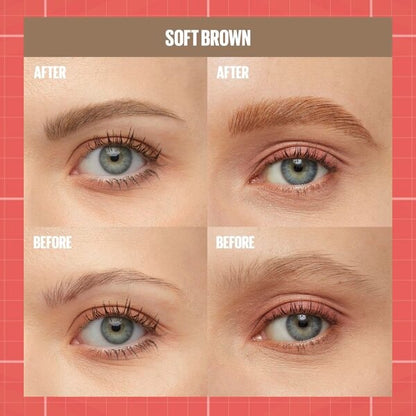 Maybelline New York Build-A-Brow 255 Soft Brown Wenkbrauwpotlood en -Gel (1 st.) - van Maybelline New York - Nu verkrijgbaar bij Mijn Voordeelshop!