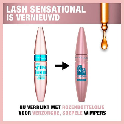 Maybelline New York Lash Sensational Waterproof Volume Mascara (9.4 ml) - van Maybelline New York - Nu verkrijgbaar bij Mijn Voordeelshop!