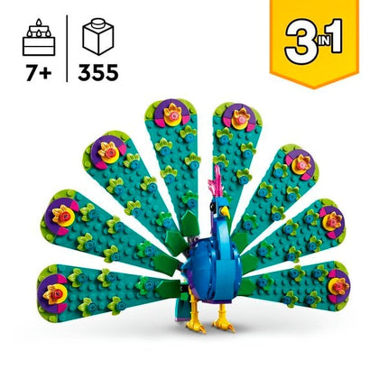 LEGO Creator 31157 3-in-1 Exotische Pauw - van LEGO - Nu verkrijgbaar bij Mijn Voordeelshop!