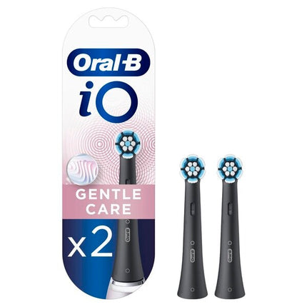 Oral-B iO Gentle Care Opzetborstels Zwart (2 Stuks) - van Oral B - Nu verkrijgbaar bij Mijn Voordeelshop!