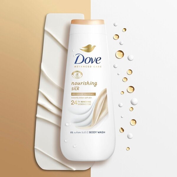 Dove Advanced Care Nourishing Silk Douchegel (400 ml) - van Dove - Nu verkrijgbaar bij Mijn Voordeelshop!