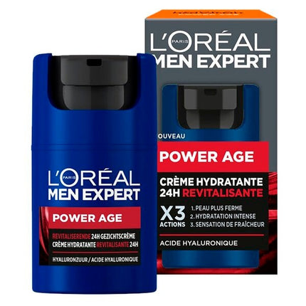 L'Oréal Paris Men Expert Power Age 24H Gezichtscrème (50 ml, Droge huid) - van L'Oréal Paris - Nu verkrijgbaar bij Mijn Voordeelshop!