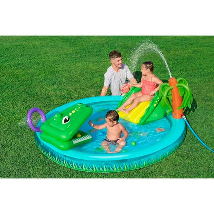 Bestway Crocodile Cove Playcenter (224 cm x 141cm x 72cm) - van Bestway - Nu verkrijgbaar bij Mijn Voordeelshop!