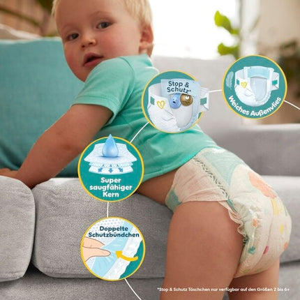 Pampers Baby-Dry Maat 2 Luiers maat 2 (4-8kg) (88 stuks)