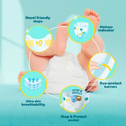 Pampers Premium Protection Maat 2 Luiers (4-8kg) - 74 stuks - van Pampers - Nu verkrijgbaar bij Mijn Voordeelshop!