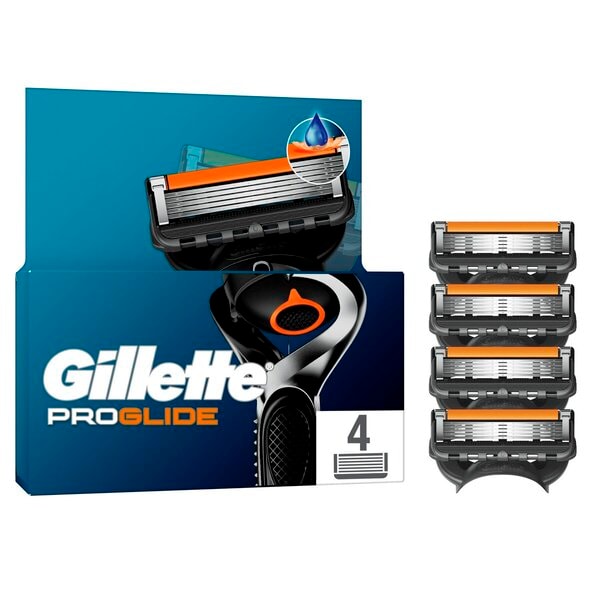Gillette Fusion ProGlide Scheermesjes (4 st.) - van Gillette - Nu verkrijgbaar bij Mijn Voordeelshop!
