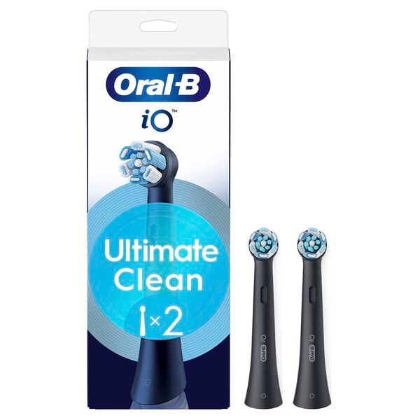 Oral-B iO Ultimate Clean Opzetborstels Zwart (2 Stuks) - van Oral B - Nu verkrijgbaar bij Mijn Voordeelshop!